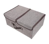 VOSAREA Organisateur De Vêtements Pliable Boîtes De Rangement De Capacité Double Couvercle Facile À Nettoyer Organisateur De Rangement Pour Garde-robe