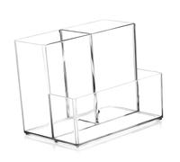 VOSAREA Organisateur Transparent de Bureau Compartiments Support Pinceaux Maquillage et Boîte Rangement Cosmétiques Porte-stylos Multifonction Robuste et Léger