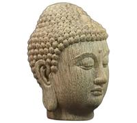 VOSAREA Ornement De Tête De Bouddha Sculpture De Tête De Bouddha Modèle De De Bouddha Exquis Statue De De Bouddha Créative Statue De Bouddha en Chic Asiatique