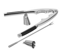 VOSAREA Outil Casse-noix Acier Inoxydable Pince Noix Portable Antidérapante Ouvre-coquilles Multi-usages pour Noix Noisettes et Fruits Secs Kit Pratique pour Usage Domestique