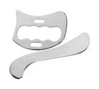 VOSAREA Outil de Massage Corporel en Acier Inoxydable, Grattoir à Carrosserie Métallique Bords Lisses pour Réduire les Douleurs Musculaires, Set 1 Pièce, Usage à Domicile