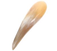 VOSAREA Outil de Massage Visage pour Soin Peau en Corne de Bétail Bords Lisses Couleur Aléatoire pour Thérapie Traditionnelle Chinoise de Massage Gua Sha