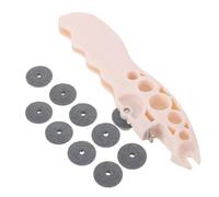 VOSAREA Ouvre Ampoule en Verre pour Infirmières et Médecins, Compact | ABS Corindon, Roue Renforcée, Format Porte-clés, pour Centres Médicaux et Hôpitaux, Beige Discret