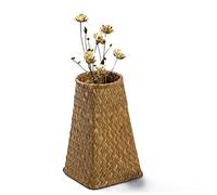 VOSAREA Panier De Fleurs Séchées Tissé À La Main Élégant Vase Organisateur De Maison Unique Pour Bureau Pour Bouquets Frais Couleur Aléatoire