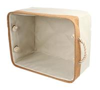 VOSAREA panier de rangement conteneur de stockage de chambre panier de couleur unie approvisionnement de stockage conteneur de d'art en tissu panier d'articles divers lin Vert