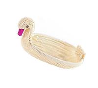 VOSAREA Panier de Rangement pour Jouets et Articles de Toilette Panier Tressé Imitation Rotin Forme Spéciale Facile à Utiliser Nettoyer Couleur Aléatoire