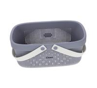 VOSAREA Panier de Rangement pour Salle de Bain Panier avec Poignées Matériau PP Organisateur Pratique et Solide pour Maison et Voyage