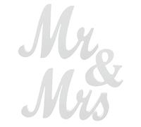 VOSAREA Panneau M Et Mme pour Mariage Décorations en Bois Anniversaire Panneau M Et Mme Lettres Autoportantes Centre De Table