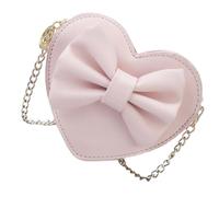 VOSAREA Paquet à Main Forme de Cœur pour Fille Chaîne, Paquet Diagonal Simple en Pu Rose, Facile à Ouvrir et Fermer, Élégant et Polyvalent pour Différentes Occasions