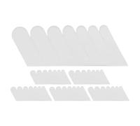 VOSAREA Patch en Soie pour Ongles Naturels et Faux, Léger et Confortable, 6 Feuilles Blanches pour Réparation et Protection Élégante des Ongles