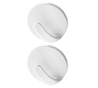 VOSAREA Patère Magnétique Blanche ABS 2 Crochets Aimantés pour Réfrigérateur, Résistante Déformation, pour Organiser Cuisine Bureau