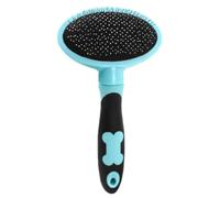 VOSAREA Peigne de Toilettage pour Chat et Chien en Acier Inoxydable et Plastique, Brosse Massage Qui N'abîme Pas la Peau, pour Animaux de Compagnie