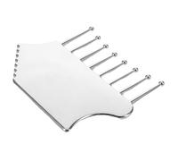 VOSAREA Peigne Gua Sha Bords Lisses en Alliage de Zinc pour Massage du Cuir Chevelu Corps Nettoyage Facile, pour Usage à Domicile Voyage