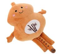 VOSAREA Peluche Flûte de Cucurbitacée 34cm, Musical Doux pour Filles | Pp Coton et Polyester, Compagnon du Coucher, pour Canapé ou Dortoir, Design Joyeux