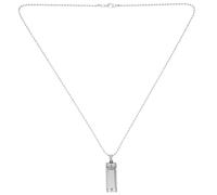 VOSAREA Pendentif Harmonica, Bijoux D'instruments, Mini Collier Harmonica, Pendentif Décoratif en Métal Argenté, Produisant un Son, Portable, pour Loisirs Créatifs