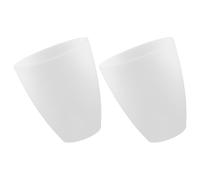 VOSAREA Petit Abat Jour Plastique Blanc, Facile à Installer et Résistant la Déformation, pour Décoration Intérieure, Lot de 2 Pièces