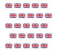 VOSAREA Petits Drapeaux Britanniques à Main Décoratifs et Polyvalents en Polyester Lot de 40 lors d'événements Sportifs et Fêtes pour Décorer Tables et Lieux