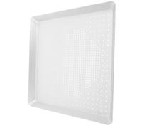 VOSAREA Plaque de Cuisson à Pizza Perforée Alliage Aluminium Moule à Pizza Rectangulaire Antiadhésif pour Four Cuisson Croustillante pour Maison et Cuisine