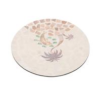 VOSAREA Plateau de Service Fruitier Coquillage Plateau Décoratif Carré avec Incrustation de Coquillages pour Fruits Secs Snacks et Pâtes Rangement pour Table Basse et Décoration Intérieure