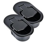 VOSAREA Poignée de Rechange Design Ergonomique pour Fauteuil Inclinable en Métal Noir, Lot de 2 Pièces et Fonction D'économie de Travail, Accessoire pour Canapé Inclinable