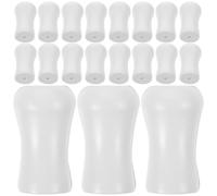 VOSAREA Pompons pour Stores en Cordon Plastique Blanc 24 Pièces | Finition Simple et Chic, Usage Pratique, Texture Décorative, Convient à Plupart des Cordons