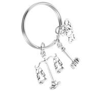 VOSAREA Porte-clés Avocat en Alliage Argenté avec Échelle de Justice et Marteau de Juge, Accessoire Unique et Sophistiqué pour Paquet ou Paquet à Dos