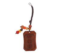 VOSAREA Porte-clés Bois Sculpté Pendentif Créatif Serpent Accessoire Décoratif Unique pour à Ou Clés Charme Bois Original