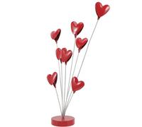 VOSAREA Porte Photo Cœur en Acier Inoxydable, Support de Table Créatif pour 8 Photos, Décoration Intérieure Délicate pour Anniversaires et Showers