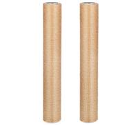 VOSAREA Poteau à Griffes pour Chat en Jute Beige, Mécanisme Résistant, Lot de 2 Pièces, Accessoire pour Cadre d'escalade D'intérieur M8