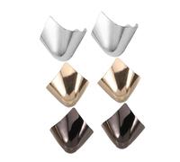 VOSAREA Protection de Botte pour Orteils en Fer Résistante à L'usure, Couvre-talons Hauts pour Chaussures Pointues, Lot de 3 Paires pour Protéger Vos Chaussures