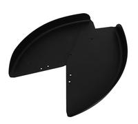 VOSAREA Protection Latérale Abs pour Fauteuil Roulant Noir, Installation Rapide et Durabilité Exceptionnelle, Accessoire de Remplacement pour Protection le Vent, 1 Paire