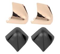 VOSAREA Protège-Pointe Métallique pour Talons Hauts, Kit 2 Pièces Doré et Gris, Embouts Protecteurs Solide pour Chaussures à Talons, Accessoires de Réparation et Protection pour Bottes