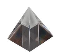 VOSAREA Pyramide Verre Optique à Quatre Faces pour Bureau Dispersion Lumineuse Et Effet Arc-Ciel Décoration Cristal Claire Et Ornement De Bureau Apaisant