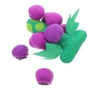VOSAREA Raisin Tissu Non-tissé pour Garçon Fille Activité Éducative Montessori Développement Cognitif et Coordination Main-œil Fruit Créatif Garçon Fille Safe Toy