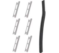 VOSAREA Rasoir à Sourcils Noir Portable avec 6 Lames de Rechange, Taille-sourcils Précis pour Visage et Cou, Outil de Beauté Pratique pour Femmes, Kit de Rasage Multifonction avec Étui