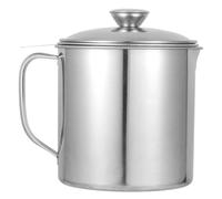 VOSAREA Récipient à Huile Acier Inoxydable avec Filtre Mailles Fines Pot de Cuisine pour Filtrage et Stockage de Graisse Ménagère Couvercle Anti-poussière et Poignée Acier Robuste