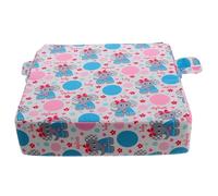 VOSAREA Rehausseur de Chaise Haute pour Tout-petits en Polyester Imperméable Housse Amovible, Coussin Rehausseur Bleu pour Garçon et Filles de 1 à 5 Ans, pour Jouer et Dessiner