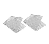 VOSAREA Rideau à Franges Scintillantes Argentées 2pcs en Plastique pour Décoration Murale Unique de Mariage et Fête en Fond Photo