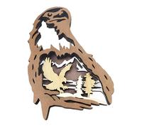 VOSAREA Sculpture Daigle Décorative en Bois pour La Maison Décoration en Bois pour Le Salon