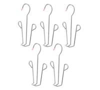 VOSAREA Séchoirs à Chaussures en Acier Inoxydable 5pcs Double Crochet pour Rangement et Organisation Espaces de Vie et Placards Couleur Aléatoire