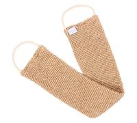 VOSAREA Serviette de Bain pour Gommage Corps Marron en Ramie et Jute Exfoliante Bande Longue pour Lavage et Brossage Dos la Salle de Bain