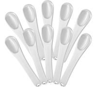 VOSAREA Spatules pour Masque Facial en Alliage Argenté 10pcs Cuillères de Soin Peau pour Appliquer Crèmes et Distribuer Cosmétiques Visage