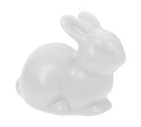 VOSAREA Statue De Lapin Miniature Céramique Décor De Bureau Et Ornement De Table Figuration De Lapin Réaliste