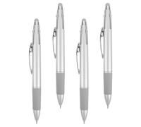 VOSAREA Stylo de Décoration D'ongles en Acier Inoxydable pour Application Précise Argenté 4 Pièces Multi-pointe de Cristaux et Ongles Acryliques pour Projets DIY et Nail Art