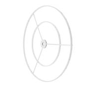 VOSAREA Support Annulaire en Fer à Double Couche pour Abat-jour de Lampe Cristal et Plafonnier, Solide et Facile à Assortir, Style Simple et Élégant Suspendre Luminaire