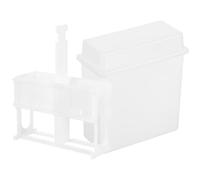 VOSAREA Support de Lames de Microscope Capacité Suffisante en Plastique Blanc 24 Fentes pour Applications Histologiques, pour Expériences Scientifiques