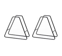 VOSAREA Support de Rangement en Fer pour 2 Sous-verres, Design Simple et Multifonctionnel, pour Organiser la Cuisine et Garder les Objets en Ordre