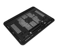 VOSAREA Support de Refroidissement Silencieux et Design USB Chargeur Noir Ventilation Air Cooling Câble 0,5 M pour Ordinateur Portable pour PC Portable Gaming