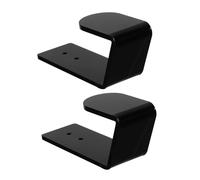 VOSAREA Support Mural pour Clavier en Acrylique Noir, Organiseur Mural Fiable et Minimaliste pour Clavier de Jeu, Économise l'espace Bureau Configuration Gaming, Lot de 2 Pièces