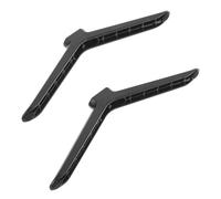 VOSAREA Support Télévisuel en Plastique Noir avec Pieds Antidérapants et Vis, Montage Facile pour Télévision sur Bureau à Domicile, 1 Paire